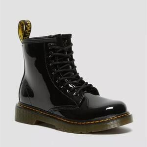 Dr. Martens Junior 1460 Patent Leather Lace Up Boots Unisex Size US M5/L6 UK 4